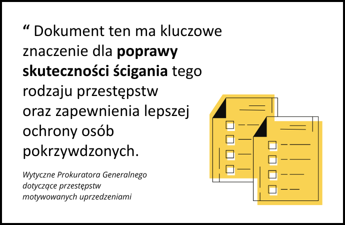 Nowe Wytyczne Prokuratora Generalnego dotyczące przestępstw motywowanych uprzedzeniami