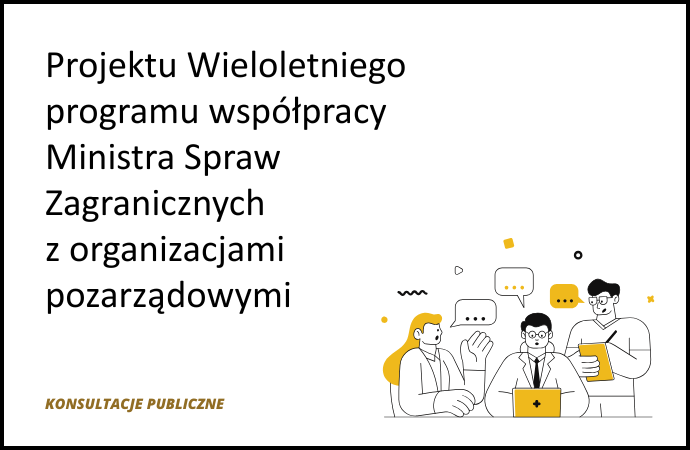 Projekt Wieloletniego programu współpracy MSZ z NGO na lata 2026–2030
